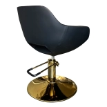 Styling chair LUXA GOLD - velvet black