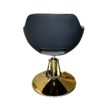 Styling chair LUXA GOLD - velvet black
