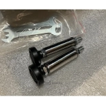 Fotel barberski COOL BLACK - matowy czarny