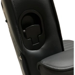 Fotel barberski COOL BLACK - matowy czarny