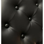 Retro barber chair RENOIR LUX ROSE GOLD - velvet black