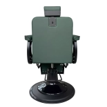 Barber křeslo EMERALD PLUS BLACK - sametová zelená