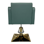 Styling chair SAMILE GOLD - velvet green
