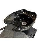 Shampoo chair CHIC BLACK - marble grey