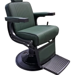 Barber křeslo EMERALD PLUS BLACK - sametová zelená