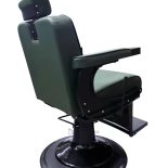 Barber křeslo EMERALD PLUS BLACK - sametová zelená