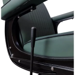 Barber křeslo EMERALD PLUS BLACK - sametová zelená