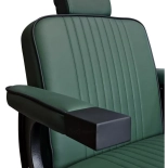 Barber křeslo EMERALD PLUS BLACK - sametová zelená