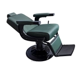 Barber křeslo EMERALD PLUS BLACK - sametová zelená