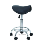 Friseurhocker MIRA - matt schwarz