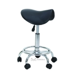 Hairdressing stool MIRA - matt black