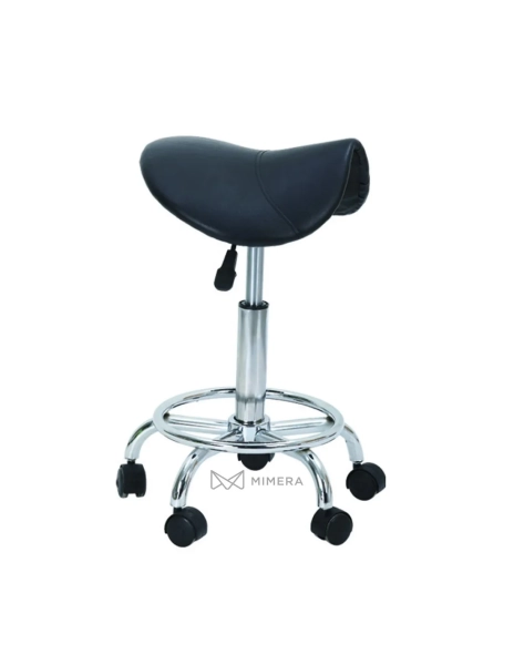 Hairdressing stool MIRA - matt black