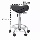 Hairdressing stool MIRA - matt black