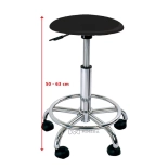 Hairdressing stool SIMA - matt black