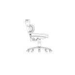 Pedicure chair ELAR PEDI – light grey