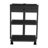 Cosmetic trolley SLEEK - black
