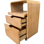 Kozmetický stolík FLOW - teak