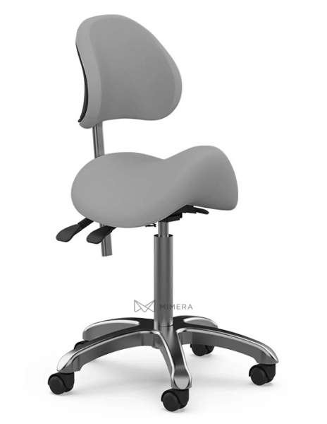 Cosmetic chair WISE – light grey