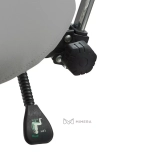 Cosmetic chair WISE – light grey