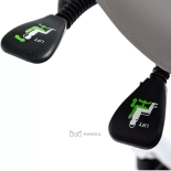 Cosmetic chair WISE – light grey