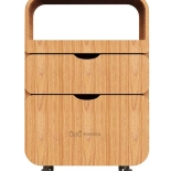 Kozmetický stolík FLOW - teak