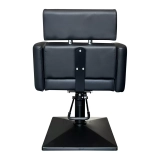 Styling chair KVERT BLACK - velvet black - Second grade!