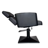 Styling chair KVERT BLACK - velvet black - Second grade!