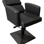 Styling chair KVERT BLACK - velvet black - Second grade!