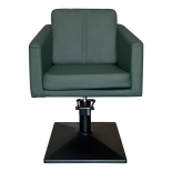 Styling chair CUBE BLACK - velvet green - Second grade!
