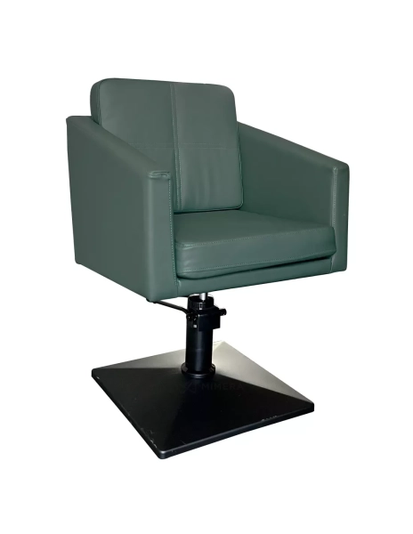 Styling chair CUBE BLACK - velvet green - Second grade!