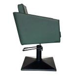 Styling chair CUBE BLACK - velvet green - Second grade!