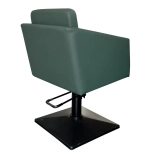 Styling chair CUBE BLACK - velvet green - Second grade!