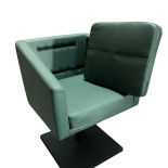 Styling chair CUBE BLACK - velvet green - Second grade!