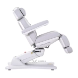 Kosmetické lehátko elektrické RAMON E4 - otočné, světle šedá