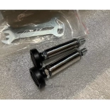 Fotel barberski EMERALD X BLACK - aksamitna zieleń