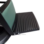 Fotel barberski EMERALD X BLACK - aksamitna zieleń