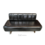 Pohovka do čakárne TEDO lesklá čierna - Druhá akosť!