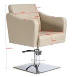 Styling chair SAMILE CHROME - matt black