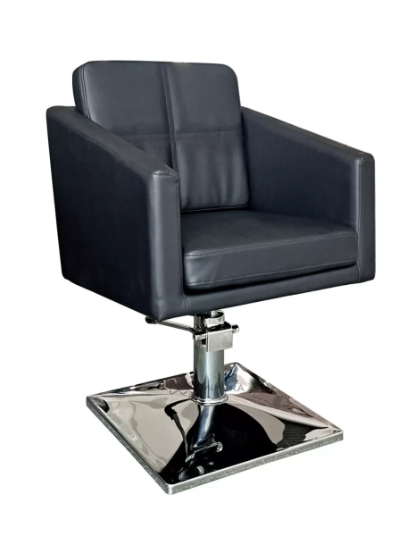Styling chair CUBE CHROME - matt black