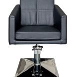 Styling chair CUBE CHROME - matt black