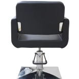 Fotel fryzjerski ELEGANZA CHROME - matowy czarny
