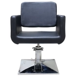 Fotel fryzjerski ELEGANZA CHROME - matowy czarny