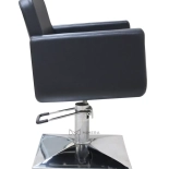 Fotel fryzjerski ELEGANZA CHROME - matowy czarny