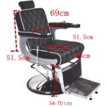 Barber křeslo CROSS - taupe hnědá