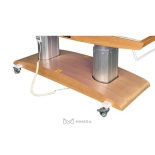 Swivel twin caster with brake