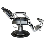 Retro barber křeslo RENOIR GREY - matná černá