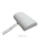 Spare head pillow for cosmetic beds – white