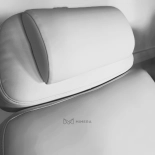 Spare head pillow for cosmetic beds – white