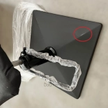 Styling chair KVERT BLACK - velvet black - Second grade!