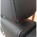 Styling chair KVERT BLACK - velvet black - Second grade!